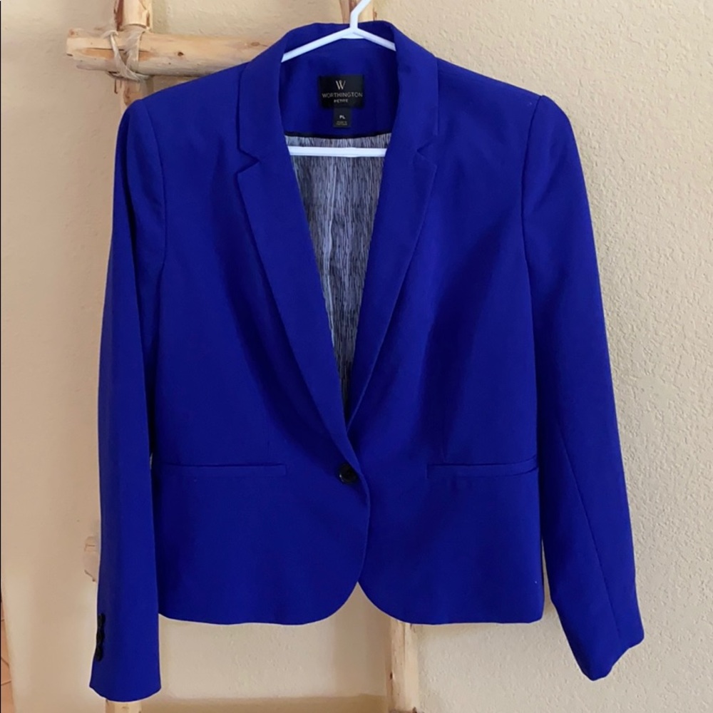 Worthington petite purple/blue blazer